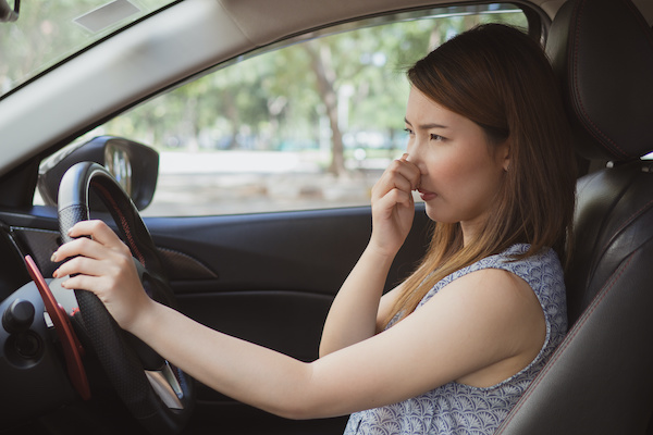 Car Blowing Smelly Air